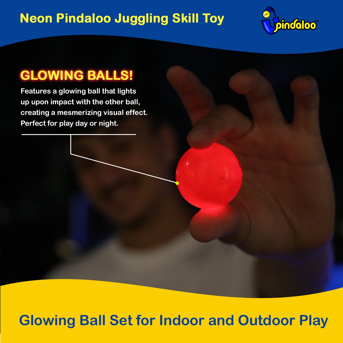 NEON Pindaloo Juggling Skill Game